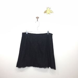 Cece by Cynthia Steffe black lace mini skirt 0144